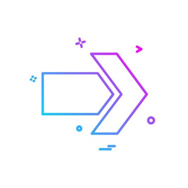 Ok simgesi tasarım vektörü