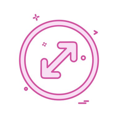 Ok simgesi tasarım vektörü