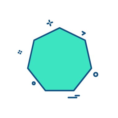 Pentagon simge tasarım vektörü