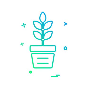 Bitki simge tasarlamak vektör