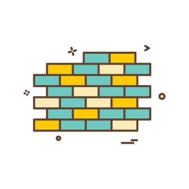 Duvar simge tasarlamak vektör