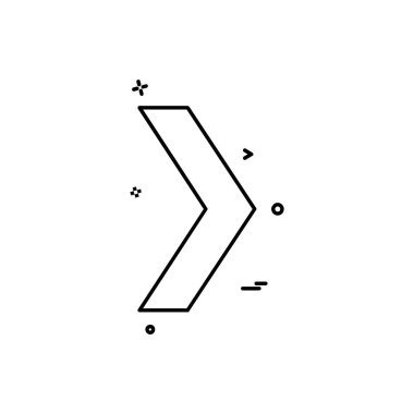 Sağ ok simge tasarlamak vektör