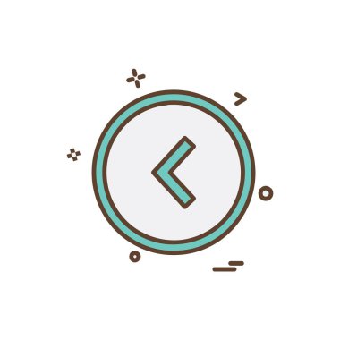 Ok simgesi tasarım vektörü