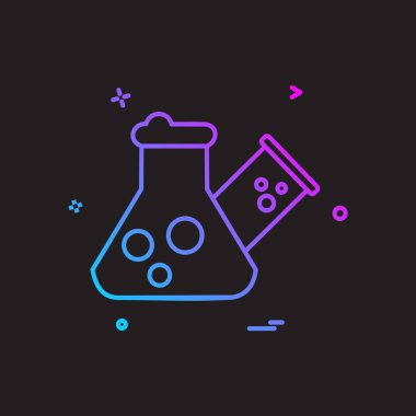 Şişesi simgesi tasarım, renkli vektör çizim