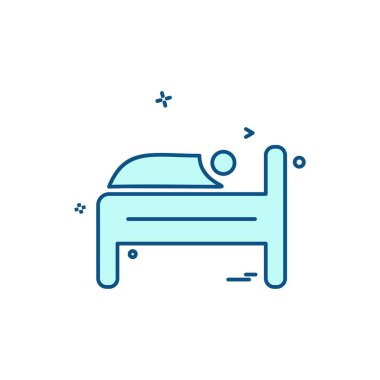 Mobilya simgesi tasarım, renkli vektör çizim