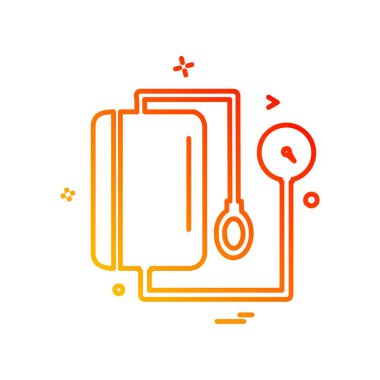 Tıbbi simge tasarım, renkli vektör çizim