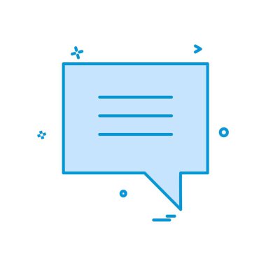 Sohbet simgesi tasarım vektörü