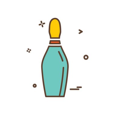 Bowling simgesi tasarım vektörü