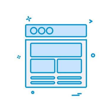 Web düzen simge tasarlamak vektör