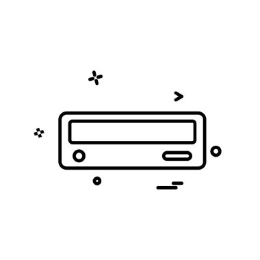 CD sürücüsü simge tasarım vektörü