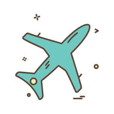 Simge vektör beyaz arka plan üzerinde seyahat