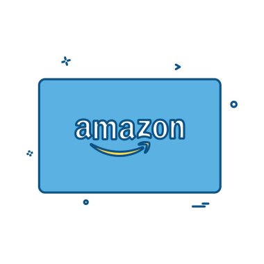 Amazon kredi kartı tasarlamak vektör 