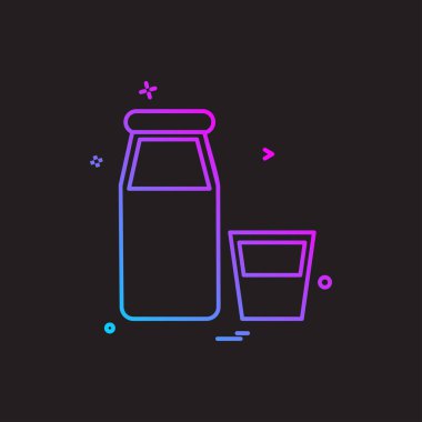 Gıda simgesi tasarım vektörü