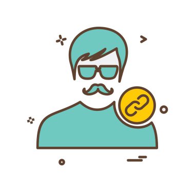 Avatar simge tasarlamak vektör