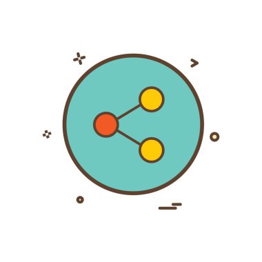 Paylaşım simge vektör tasarımı