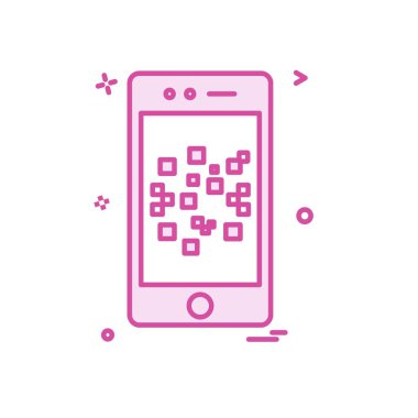 Cep telefonu simge tasarlamak vektör