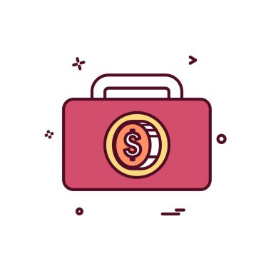 Doları simge tasarlamak vektör 