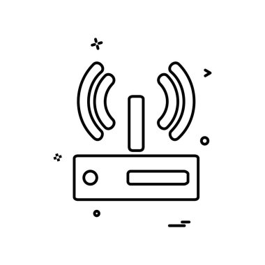 Wifi simge tasarım vektörü