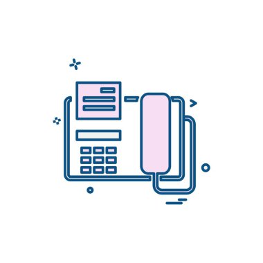 Telefon simgesi tasarım vektörü 