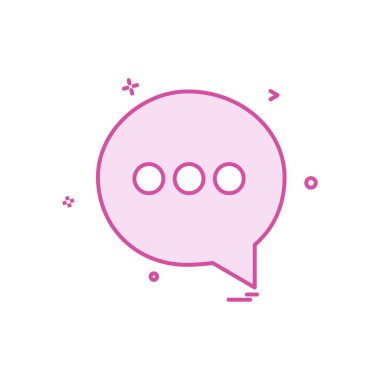 Sohbet simgesi tasarım vektörü