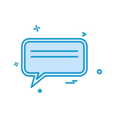 İleti simge tasarlamak vektör