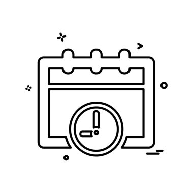 Takvim simgesi tasarım vektörü