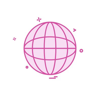 Küre simge tasarlamak vektör