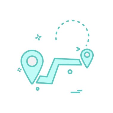 Navigasyon simgesi tasarım vektörü