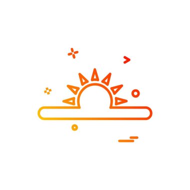 Sadece simge vektör üzerinde beyaz baclground hava