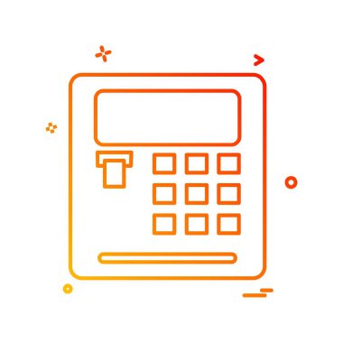 Hesap makinesi simgesi tasarım vektörü