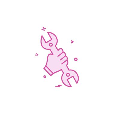 Donanım araçları simge tasarım vektörü