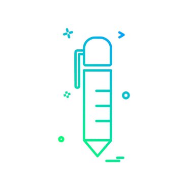 Kalem simgesi tasarım vektörü