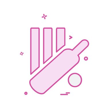 Kriket simgesi tasarım vektörü