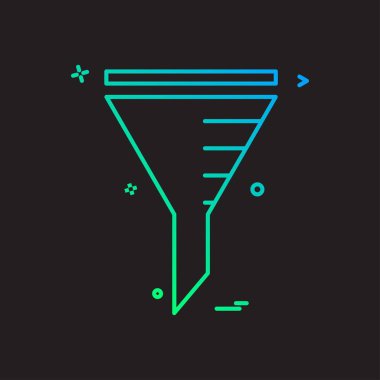 Filtre simge vektör tasarımı