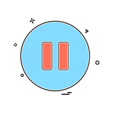 Simge tasarım vektörünü duraklat