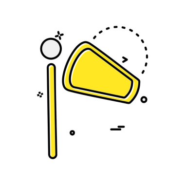 Rüzgar tester simge tasarlamak vektör