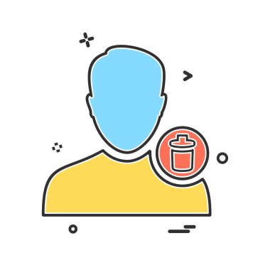 Avatar erkek simge tasarım vektörü