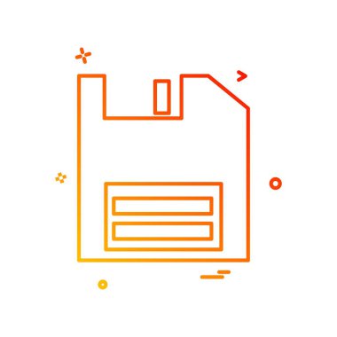 Disket simge tasarlamak vektör