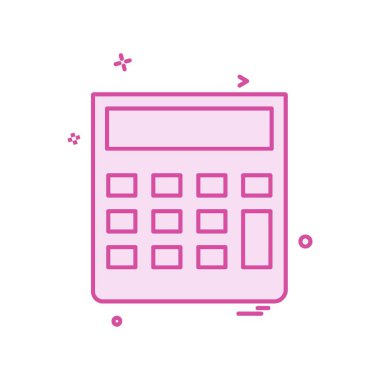 Hesap makinesi simgesi tasarım vektörü