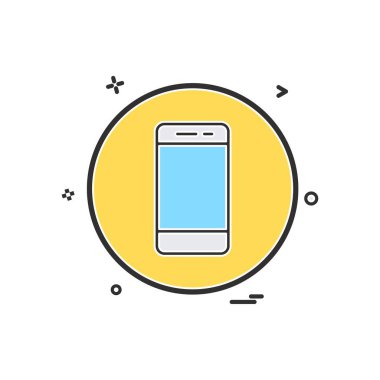 cep telefonu temel simge vektör tasarımı