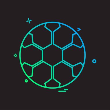 Topu simge tasarlamak vektör