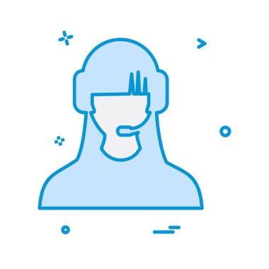 Çağrı merkezi desteği simge tasarlamak vektör 