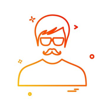 Avatar simge tasarlamak vektör