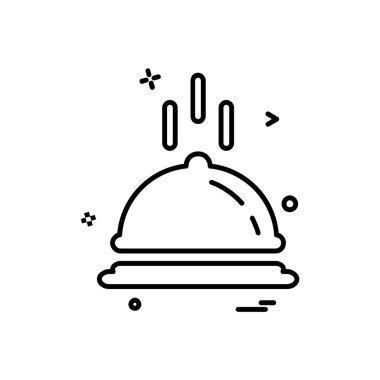 Gıda simgesi tasarım vektörü