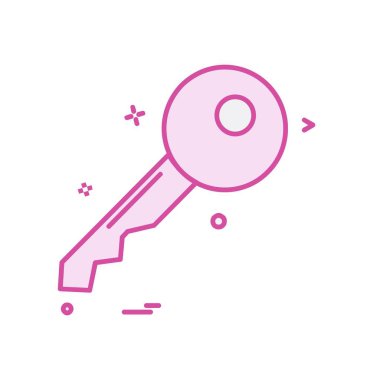 kilit düz simge vektör çizim 