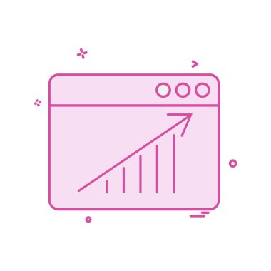 Web yerleşim simgesi tasarım vektörü