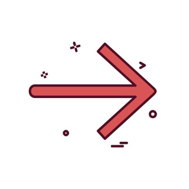 Sağ ok simge tasarlamak vektör