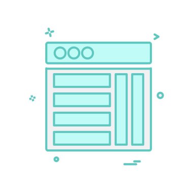 Web düzen simge tasarlamak vektör