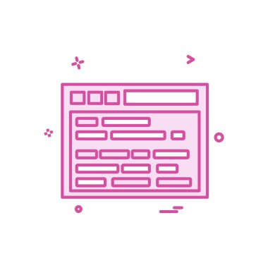 Web sitesi düzenleme simgesi tasarım vektörü