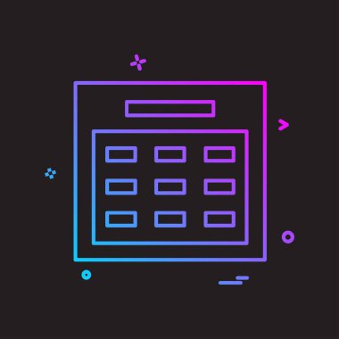 Takvim simge tasarlamak vektör 